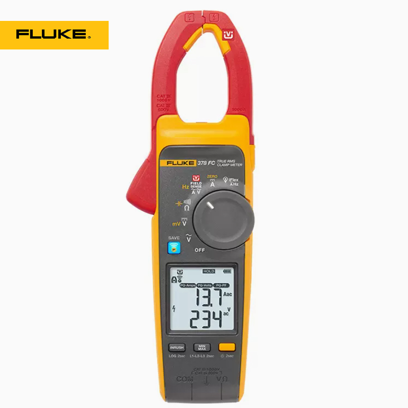 福祿克Fluke 378FC諧波與能效篩查鉗表
